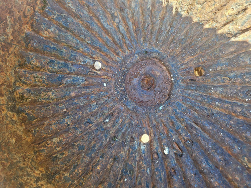 Suite De 4 grands Vases De Jardin En Fonte Sur Socle En Terre-cuite, XIXème Siècle