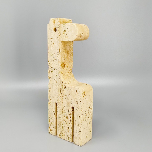 Sculpture originale de girafe en travertin des années 1970 par Enzo Mari pour F.lli Mannelli