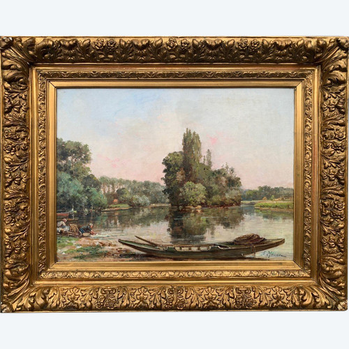 Lake Landscape Gustave Mascart