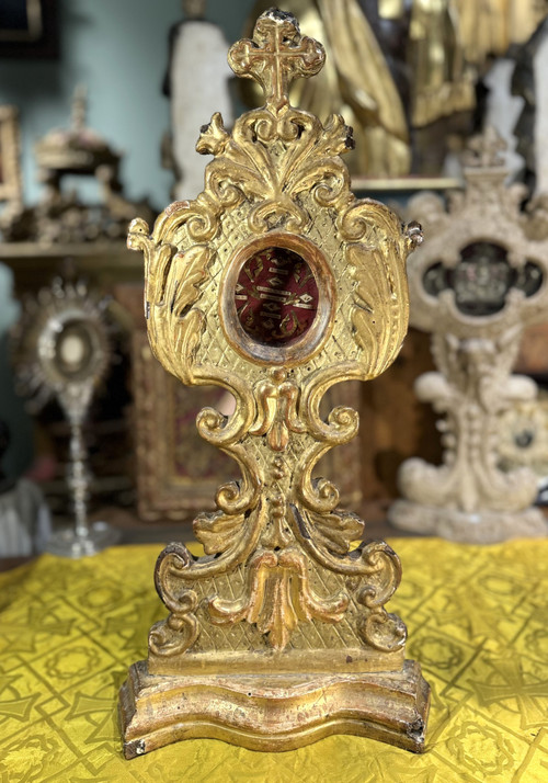 Ostensorio italiano con sei reliquie - XVIII secolo    