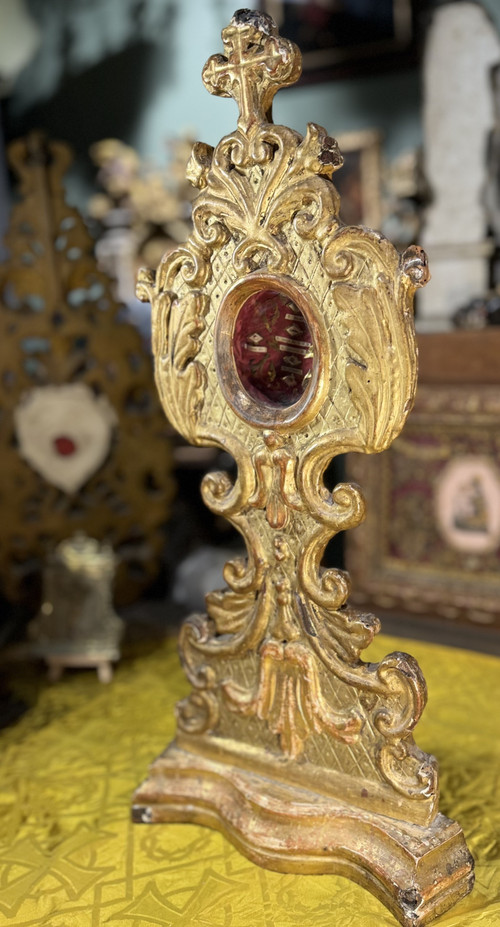 Ostensorio italiano con sei reliquie - XVIII secolo    
