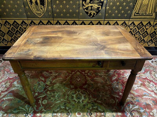 Tavolo/scrivania in noce del XIX secolo