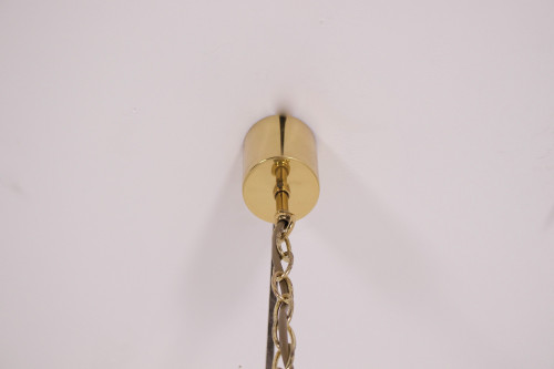 Lampada a sospensione Agave in ottone Maison Jansen