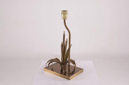 Lampada a canna in ottone di Maison Jansen