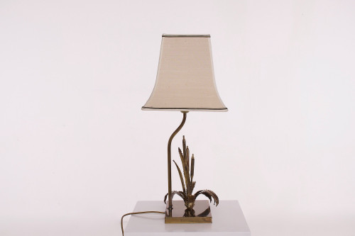 Lampada a canna in ottone di Maison Jansen