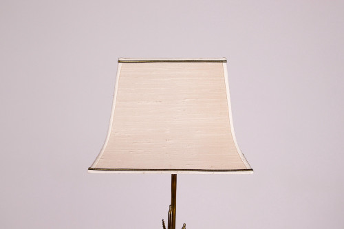 Lampada a canna in ottone di Maison Jansen