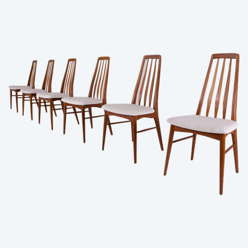 6 chaises Eva par Niels Koefoed