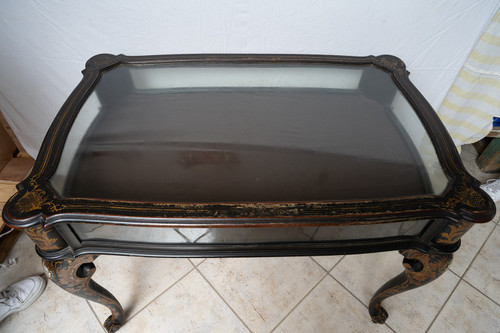 Antica Vetrina Napoleone III Francese, Epoca XIX Secolo.