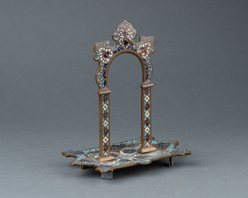 Cloisonné-Email-Schreibtischset, 19. Jahrhundert 