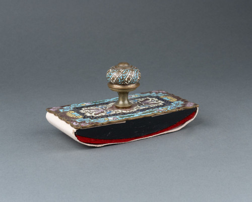 Cloisonné-Email-Schreibtischset, 19. Jahrhundert 