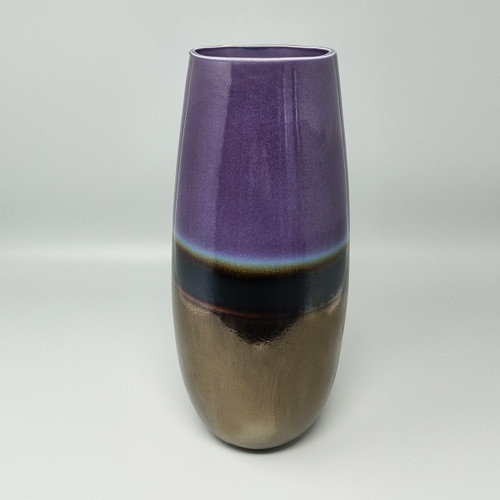 Superbe vase Space Age des années 1970 en céramique de Brambilla. Fabriqué en Italie