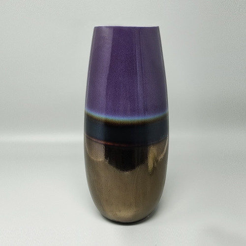 Superbe vase Space Age des années 1970 en céramique de Brambilla. Fabriqué en Italie