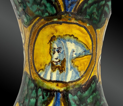 VASO DA FARMACIA o ALBARELLO - Palermo, Sicilia, Italia - Fine XVII - inizi XVIII secolo 