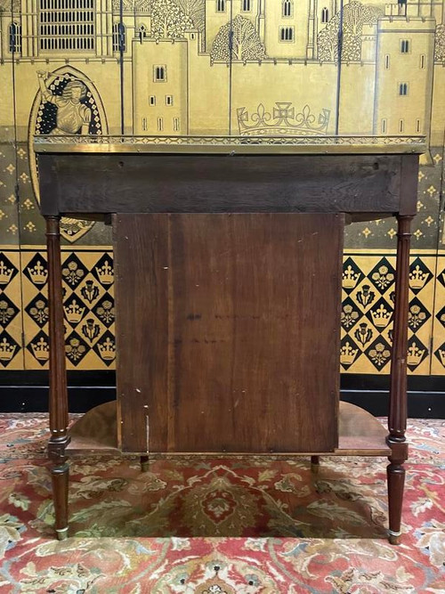 Console d'entrée de style Louis XVI en acajou