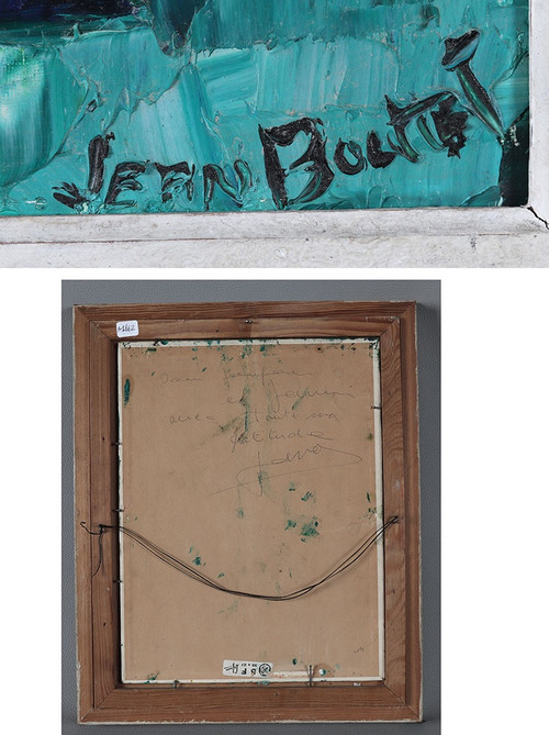Blumen, signiert: Jean BOUTIET, um 1950/60, Französische Schule