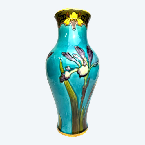 Sèvres Atelier d'Optat Milet vase Signed V. Young