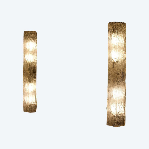 Pair of large Murano wall lights.