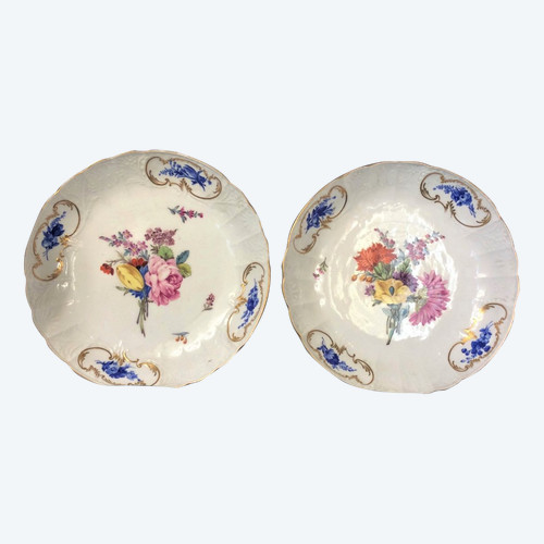 25% DISCOUNT UNTIL 30.11 - Meissen - Pair of Porcelain Compotiers - Late 17th Century