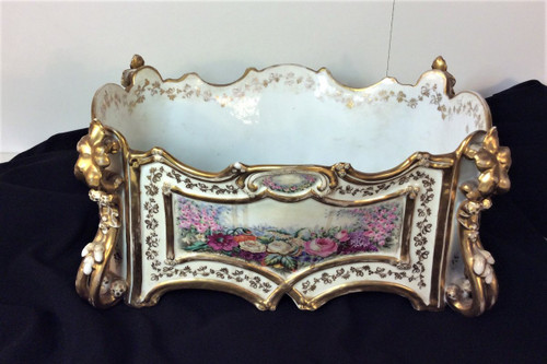 25% OFF UNTIL 11/30 - Large Porcelain Jardinière - 19th Century
