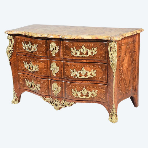 REMISE 25%  - Estampillée F. GARNIER - RARE Commode  Régence - Début 18ème