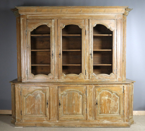 Large bookcase in limed pine