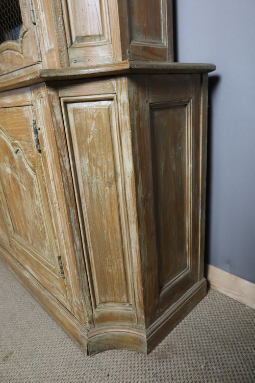 Large bookcase in limed pine