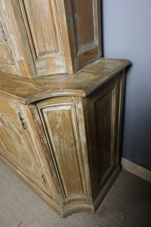 Large bookcase in limed pine