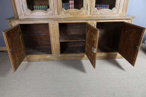 Large bookcase in limed pine