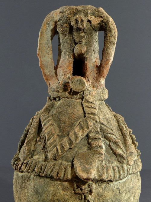 Nigéria, Peuple Cham-mwana, XIXème Siècle, Récipient Anthropomorphe Kwandalha.