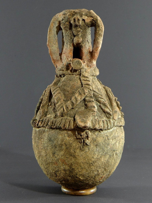Nigéria, Peuple Cham-mwana, XIXème Siècle, Récipient Anthropomorphe Kwandalha.