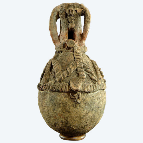 Nigéria, Peuple Cham-mwana, XIXème Siècle, Récipient Anthropomorphe Kwandalha.