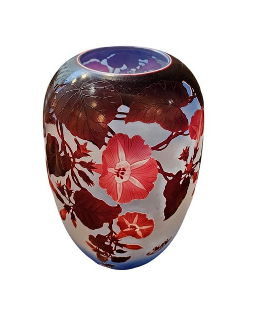 Emile Gallé Important Vase "Volubilis"