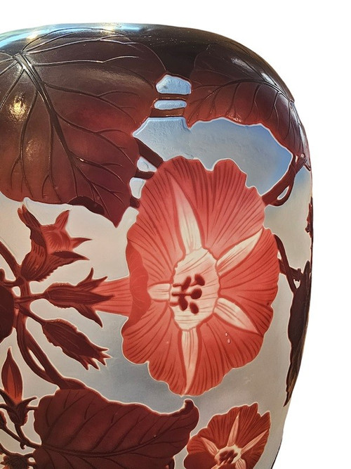 Emile Gallé Important Vase "Volubilis"