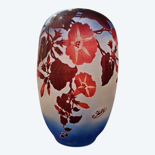 Emile Gallé Important Vase "Volubilis"