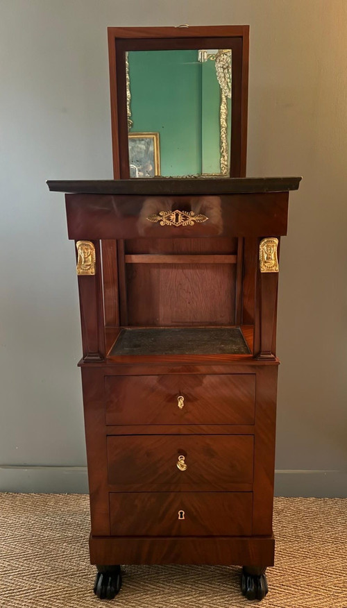 Pierre Benoit Marcion, superb barber shop stamped from the Consulate period, Return from Egypt.
