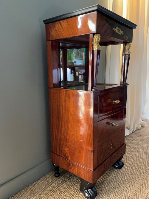 Pierre Benoit Marcion, superb barber shop stamped from the Consulate period, Return from Egypt.