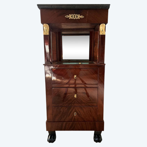 Pierre Benoit Marcion, superb barber shop stamped from the Consulate period, Return from Egypt.