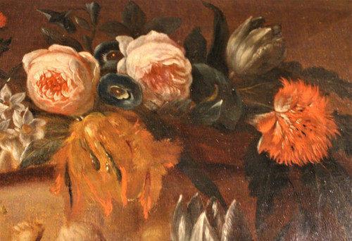 25% discount until 30.11 - VAN Der BEKEN - Vase of Flowers - Oil on Canvas - circa 1730