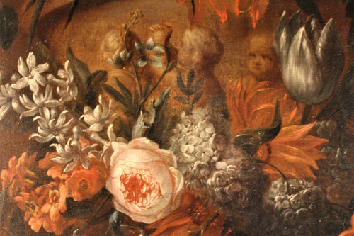 25% discount until 30.11 - VAN Der BEKEN - Vase of Flowers - Oil on Canvas - circa 1730