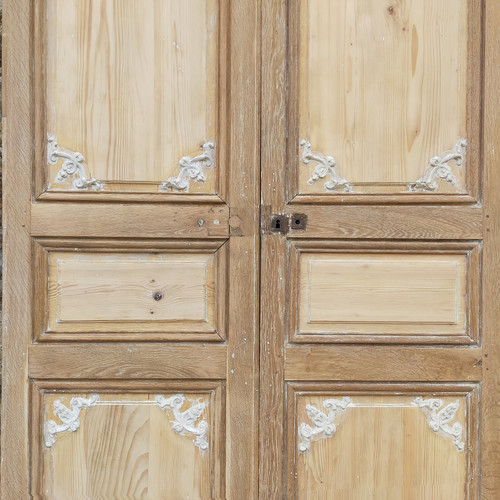 Double Porte Haussmann Epoque 18810 Décorée De Fleurs Et Rinceaux