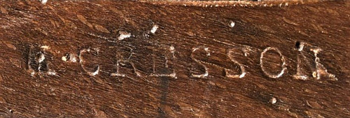 25\% remise - Estampillés 'M. CRESSON" - Paire De Fauteuils A Dos Plat - XVIIIème