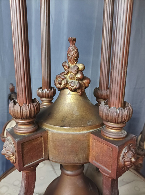 Grande lampadario in bronzo Luigi XVI