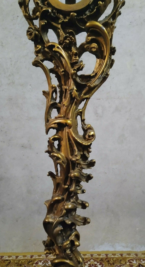 Ostensorio Rocaille in legno e stucco dorato