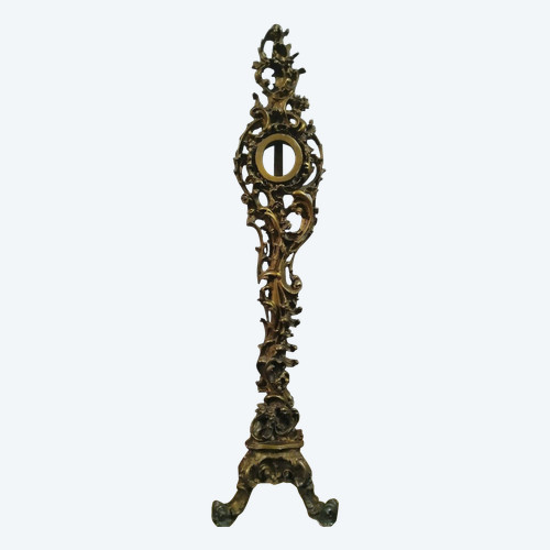 Ostensorio Rocaille in legno e stucco dorato