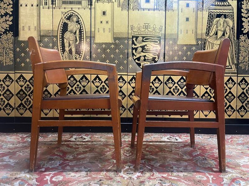 Pair of 1950s armchairs