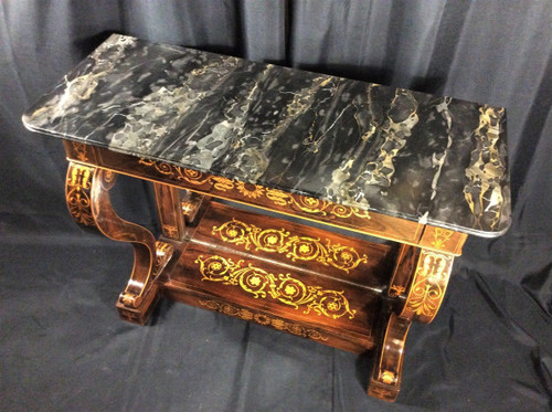 Remise 25\%  - Estampillée  JACOB - Rare Console En Palissandre -Charles X