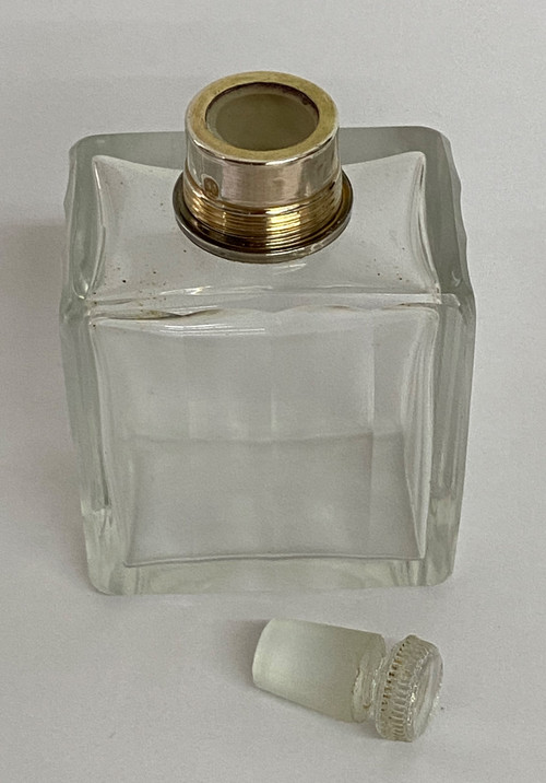 Crystal and silver toiletry set