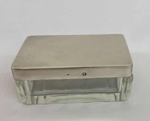 Crystal and silver toiletry set