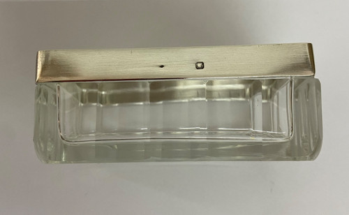 Crystal and silver toiletry set