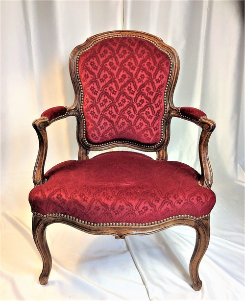 From 06.10 to 30.11 - Remise 25\% - Stamped SENE - Pair of cabriolet armchairs - 18th century